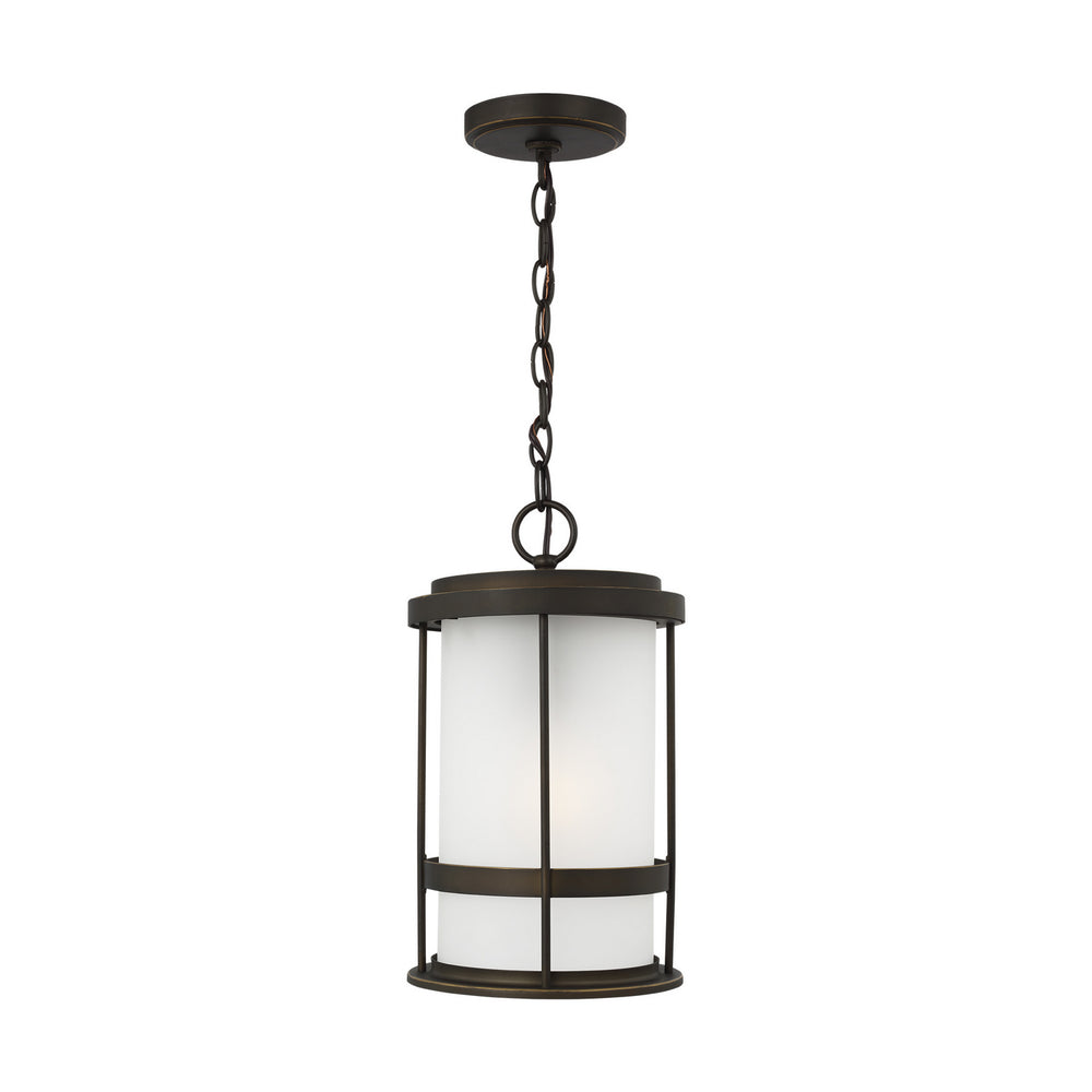 Generation Lighting Canada - One Light Outdoor Pendant - Wilburn - Antique Bronze- Union Lighting Luminaires Decor