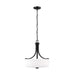 Generation Lighting Canada - Three Light Pendant - Kemal - Midnight Black- Union Lighting Luminaires Decor