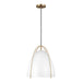 Visual Comfort Studio Canada - One Light Pendant - Norman - Satin Brass- Union Lighting Luminaires Decor
