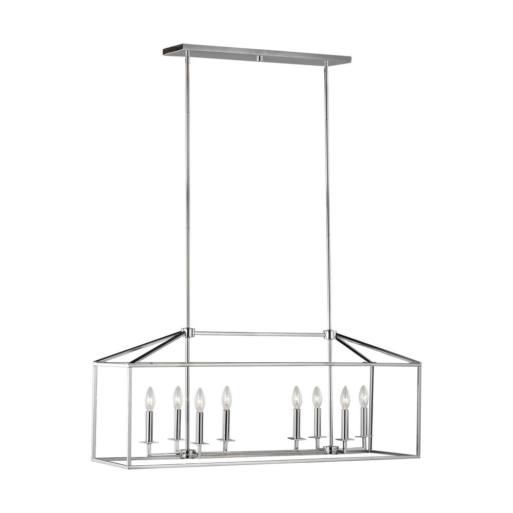 Generation Lighting Canada - Eight Light Island Pendant - Perryton - Chrome- Union Lighting Luminaires Decor