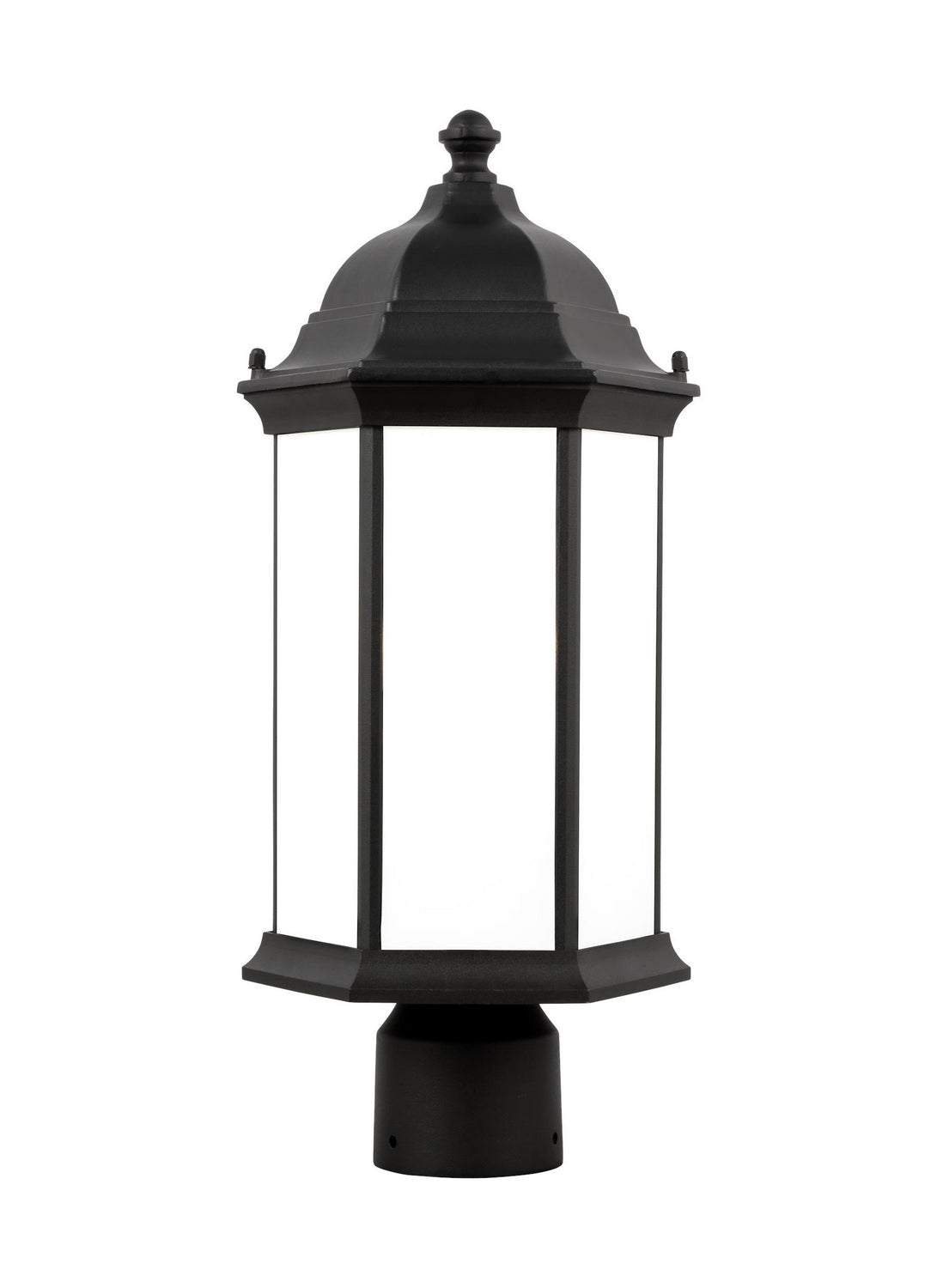 Generation Lighting Canada. - One Light Outdoor Post Lantern - Sevier - Black- Union Lighting Luminaires Decor