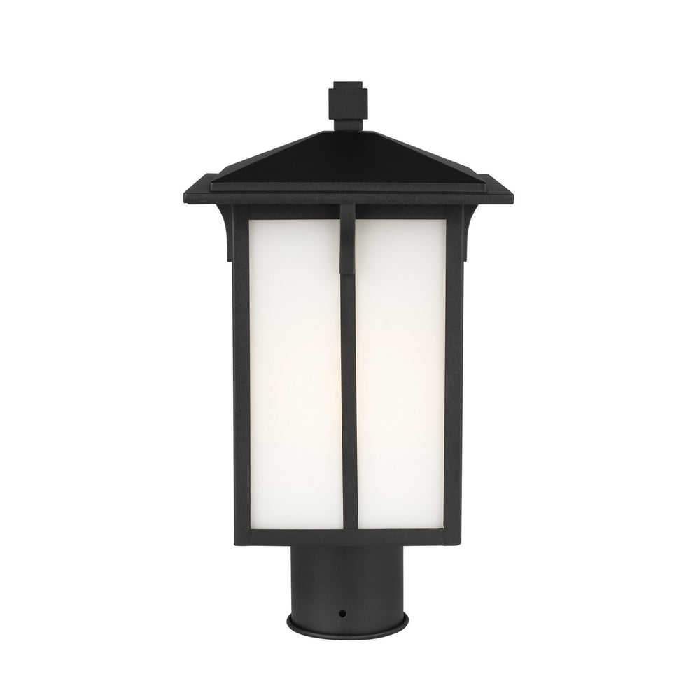 Generation Lighting Canada - One Light Outdoor Post Lantern - Tomek - Black- Union Lighting Luminaires Decor