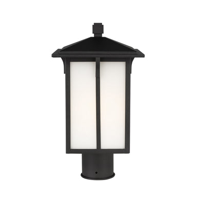 Generation Lighting Canada - One Light Outdoor Post Lantern - Tomek - Black- Union Lighting Luminaires Decor