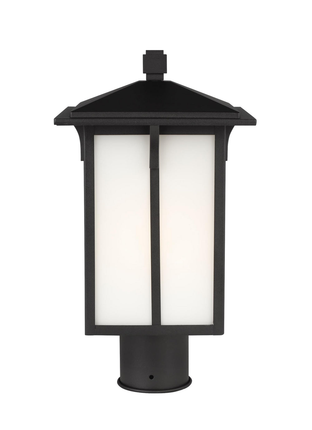 Generation Lighting Canada - One Light Outdoor Post Lantern - Tomek - Black- Union Lighting Luminaires Decor