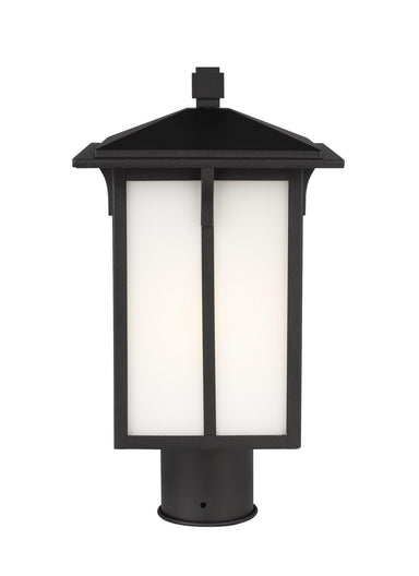 Generation Lighting Canada - One Light Outdoor Post Lantern - Tomek - Black- Union Lighting Luminaires Decor