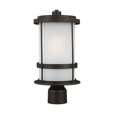 Generation Lighting Canada - One Light Outdoor Post Lantern - Wilburn - Antique Bronze- Union Lighting Luminaires Decor