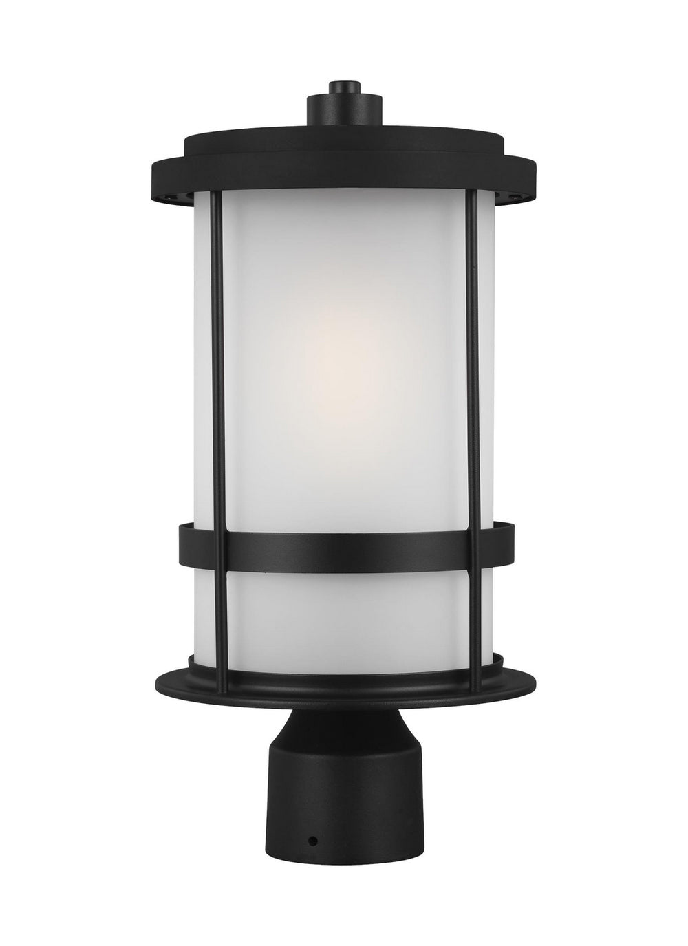 Generation Lighting Canada - One Light Outdoor Post Lantern - Wilburn - Black- Union Lighting Luminaires Decor