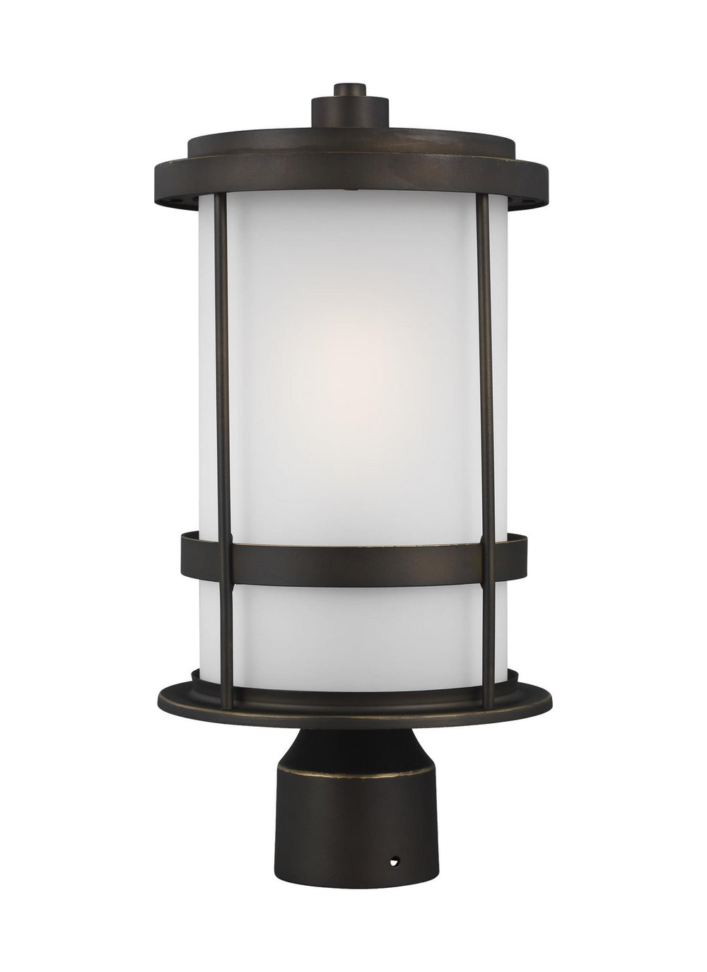 Generation Lighting Canada - One Light Outdoor Post Lantern - Wilburn - Antique Bronze- Union Lighting Luminaires Decor