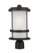Generation Lighting Canada. - One Light Outdoor Post Lantern - Wilburn - Antique Bronze- Union Lighting Luminaires Decor