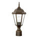 Generation Lighting Canada - One Light Outdoor Post Lantern - Bakersville - Antique Bronze- Union Lighting Luminaires Decor
