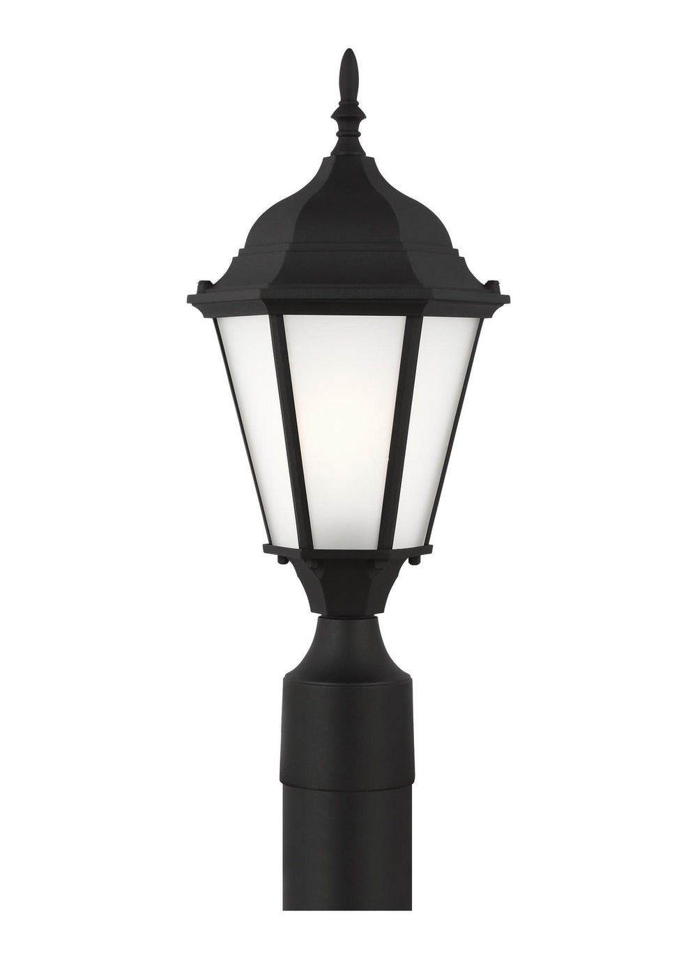 Generation Lighting Canada - One Light Outdoor Post Lantern - Bakersville - Black- Union Lighting Luminaires Decor