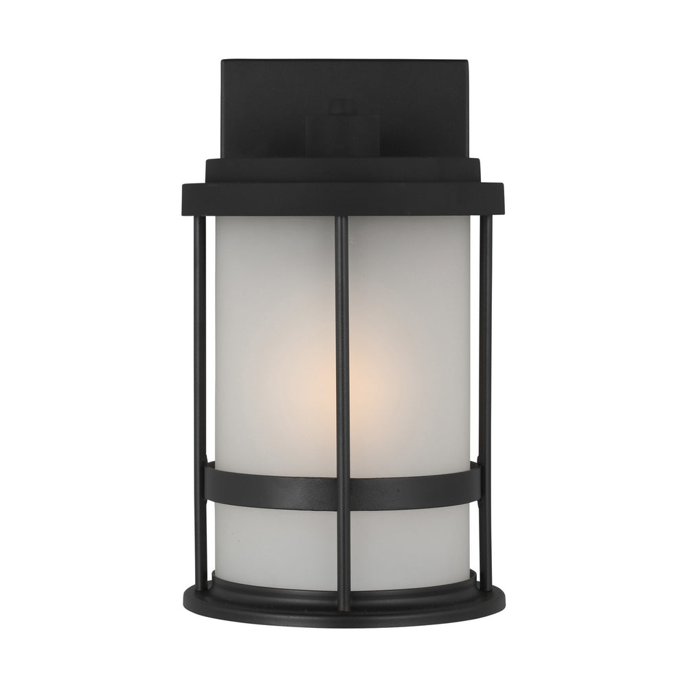 Generation Lighting Canada - One Light Outdoor Wall Lantern - Wilburn - Black- Union Lighting Luminaires Decor