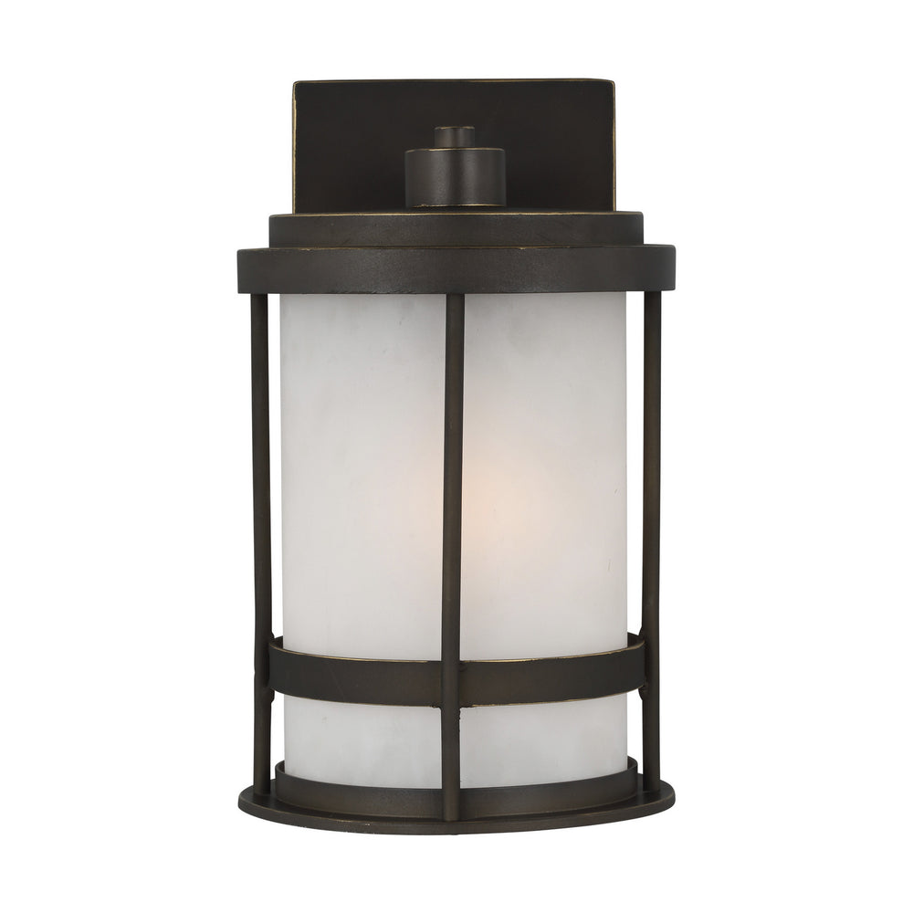 Generation Lighting Canada - One Light Outdoor Wall Lantern - Wilburn - Antique Bronze- Union Lighting Luminaires Decor