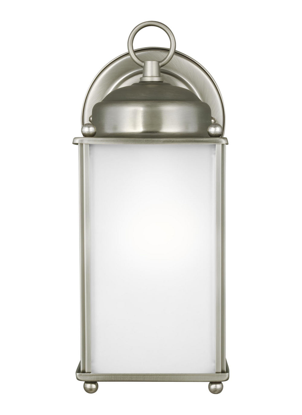 Generation Lighting Canada - One Light Outdoor Wall Lantern - New Castle - Antique Brushed Nickel- Union Lighting Luminaires Decor