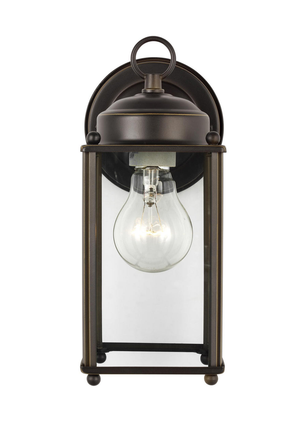 Generation Lighting Canada - One Light Outdoor Wall Lantern - New Castle - Antique Bronze- Union Lighting Luminaires Decor