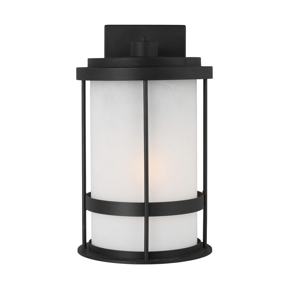 Generation Lighting Canada - One Light Outdoor Wall Lantern - Wilburn - Black- Union Lighting Luminaires Decor