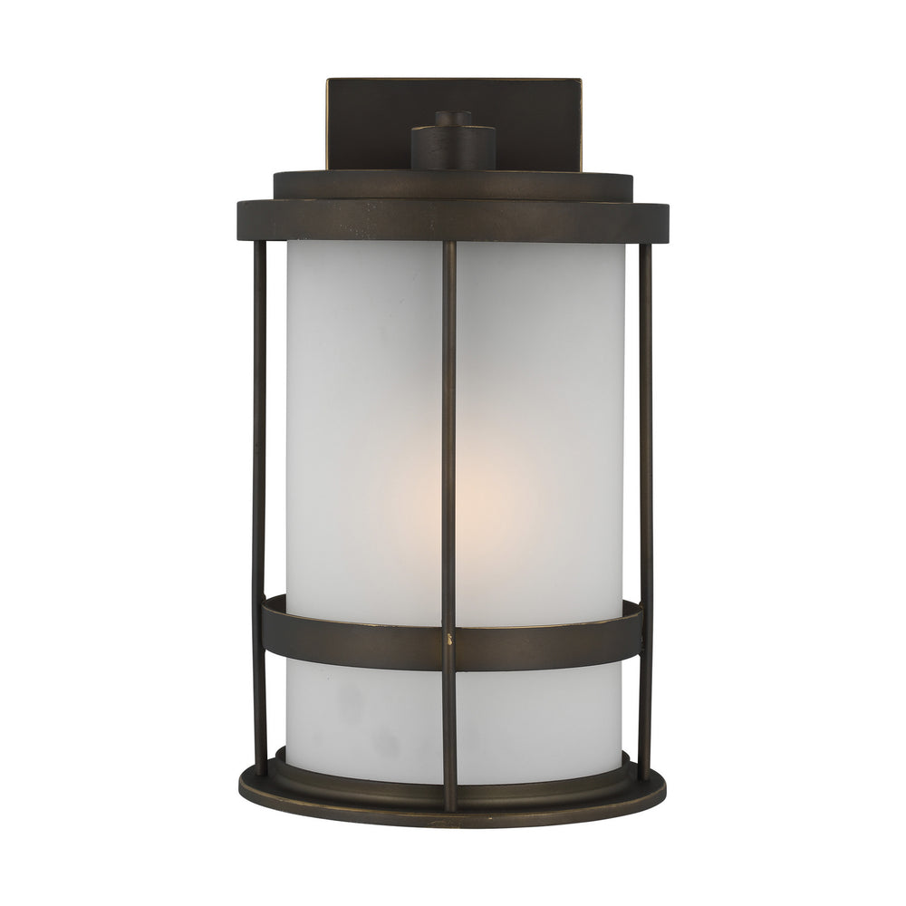 Generation Lighting Canada - One Light Outdoor Wall Lantern - Wilburn - Antique Bronze- Union Lighting Luminaires Decor