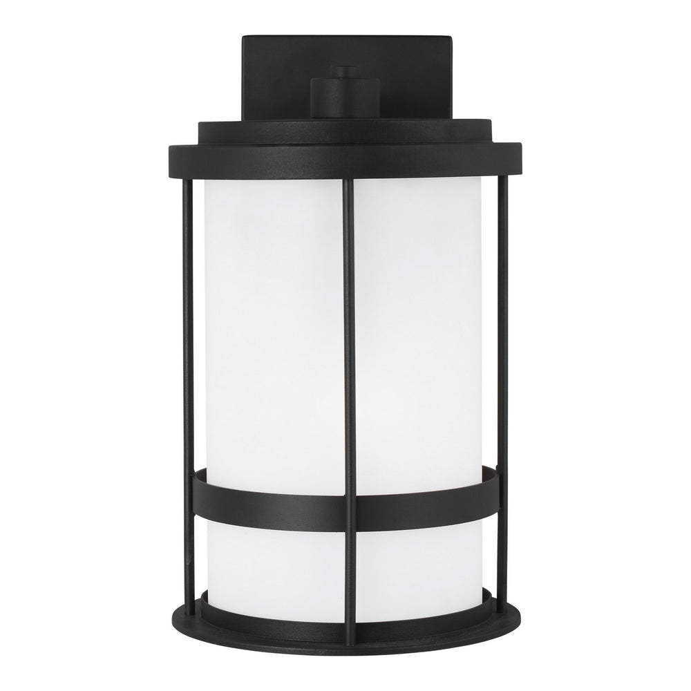 Generation Lighting Canada - One Light Outdoor Wall Lantern - Wilburn - Black- Union Lighting Luminaires Decor