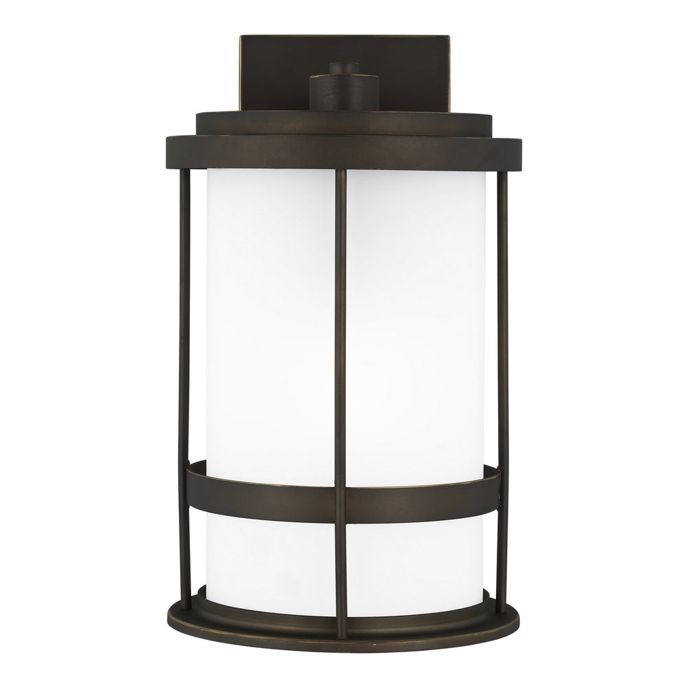 Generation Lighting Canada - One Light Outdoor Wall Lantern - Wilburn - Antique Bronze- Union Lighting Luminaires Decor