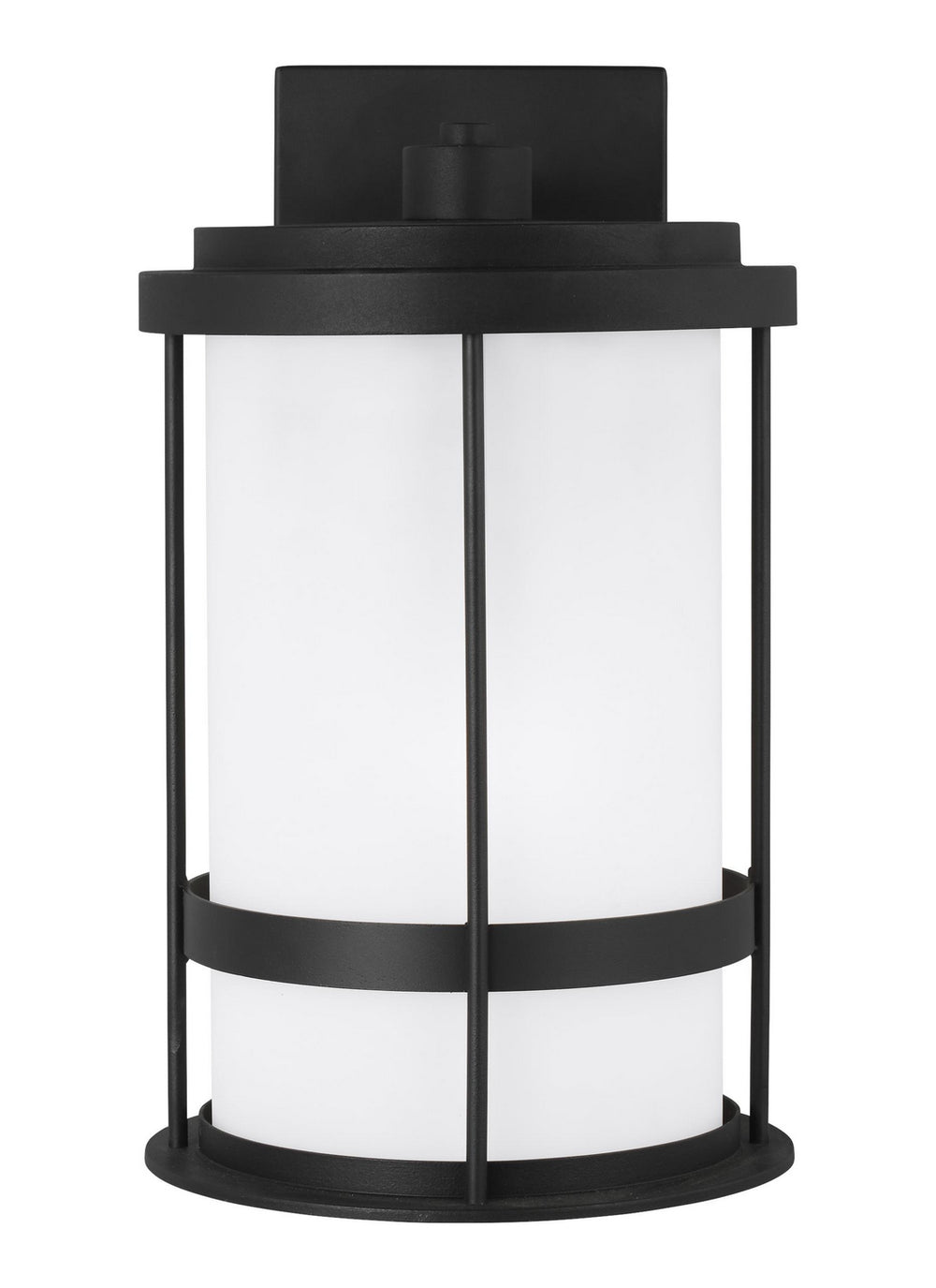 Generation Lighting Canada - One Light Outdoor Wall Lantern - Wilburn - Black- Union Lighting Luminaires Decor