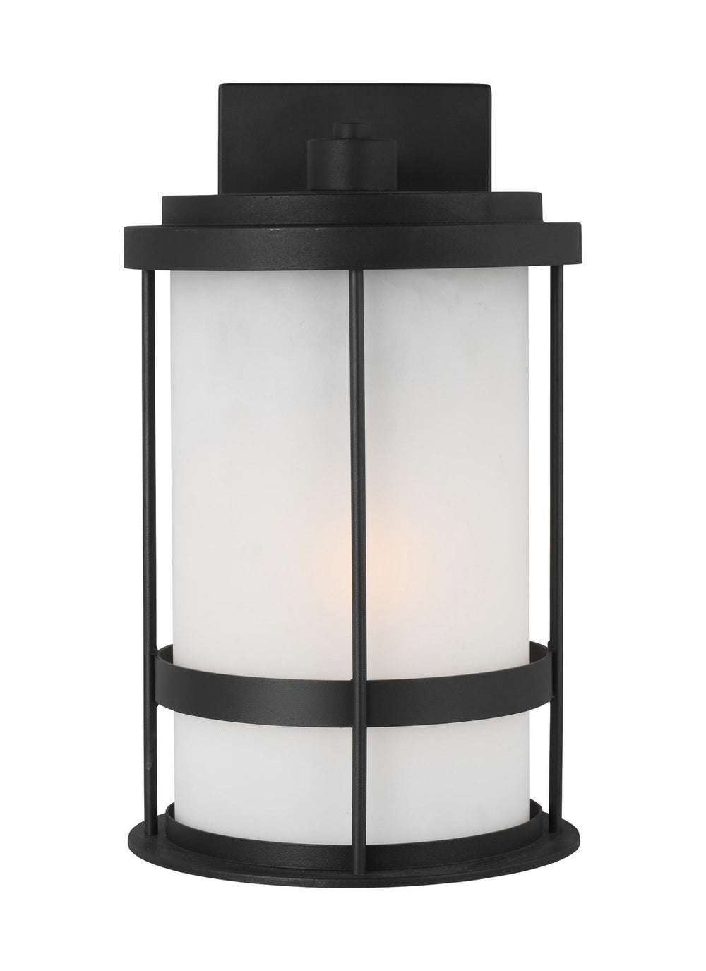 Generation Lighting Canada - One Light Outdoor Wall Lantern - Wilburn - Black- Union Lighting Luminaires Decor