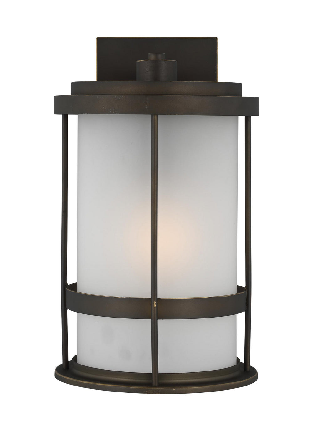 Generation Lighting Canada - One Light Outdoor Wall Lantern - Wilburn - Antique Bronze- Union Lighting Luminaires Decor