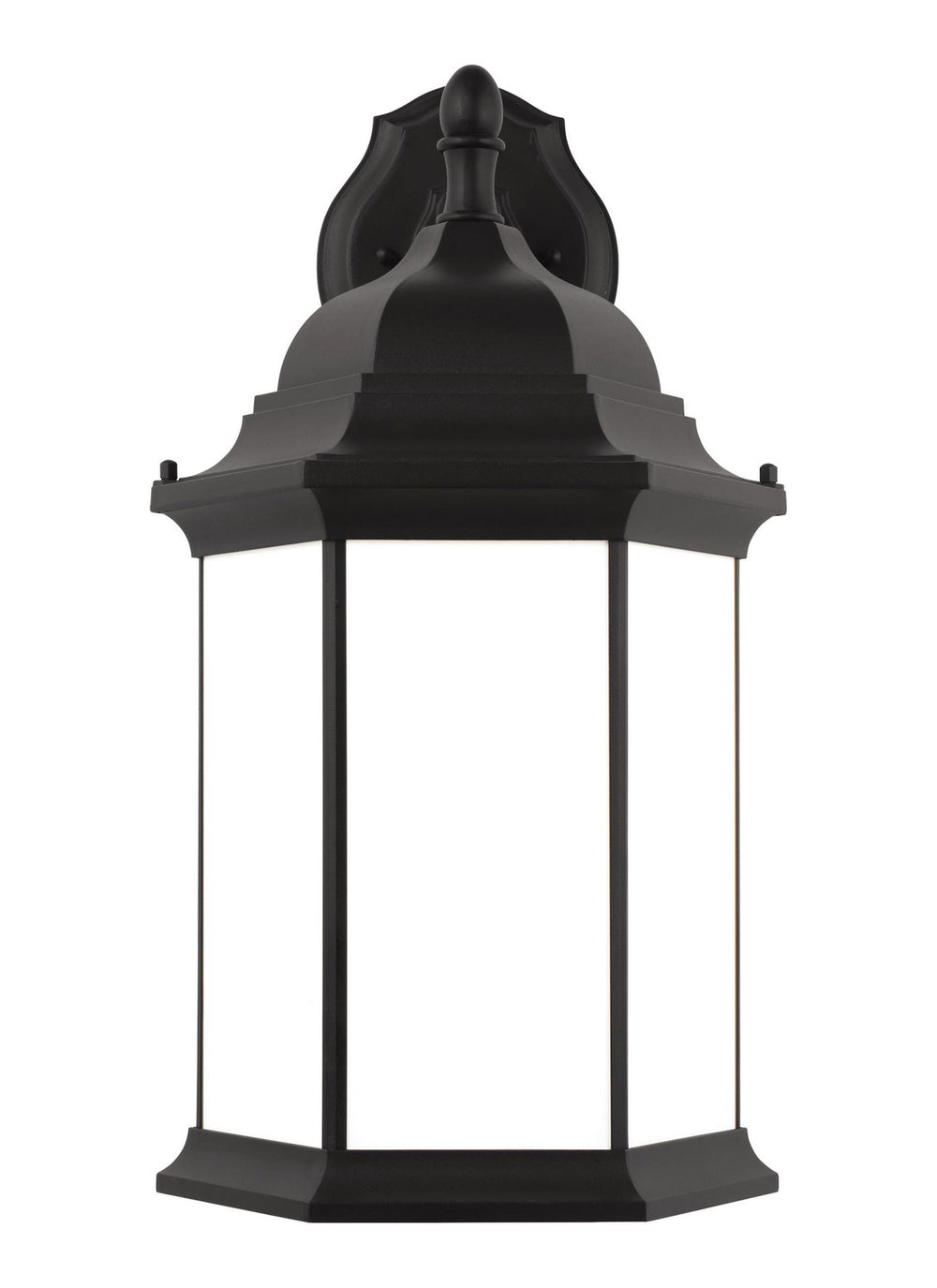 Generation Lighting Canada - One Light Outdoor Wall Lantern - Sevier - Black- Union Lighting Luminaires Decor