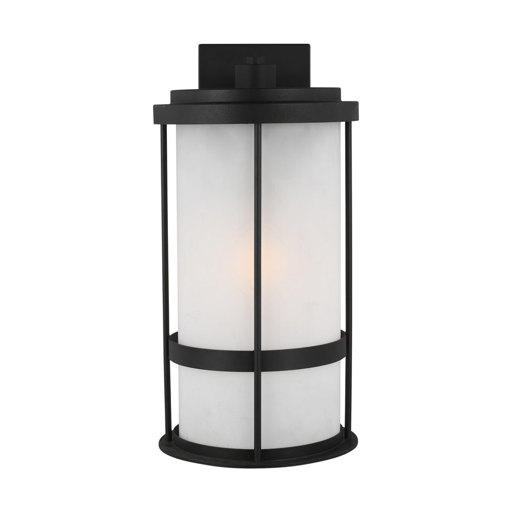Generation Lighting Canada - One Light Outdoor Wall Lantern - Wilburn - Black- Union Lighting Luminaires Decor