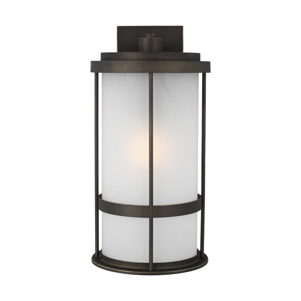 Generation Lighting Canada - One Light Outdoor Wall Lantern - Wilburn - Antique Bronze- Union Lighting Luminaires Decor