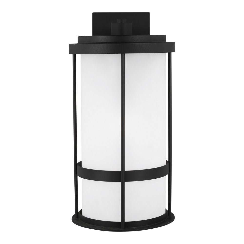 Generation Lighting Canada - One Light Outdoor Wall Lantern - Wilburn - Black- Union Lighting Luminaires Decor