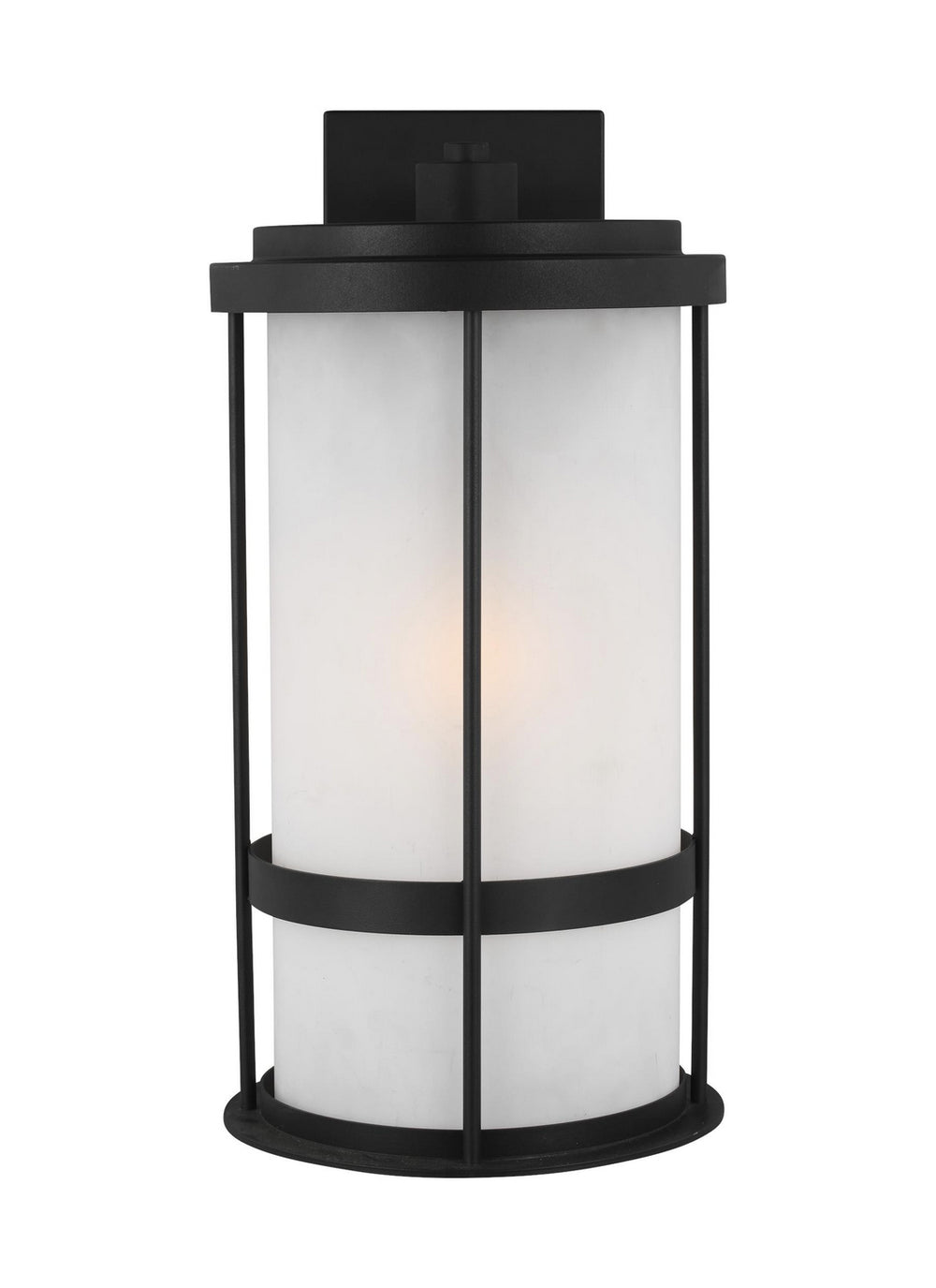 Generation Lighting Canada - One Light Outdoor Wall Lantern - Wilburn - Black- Union Lighting Luminaires Decor
