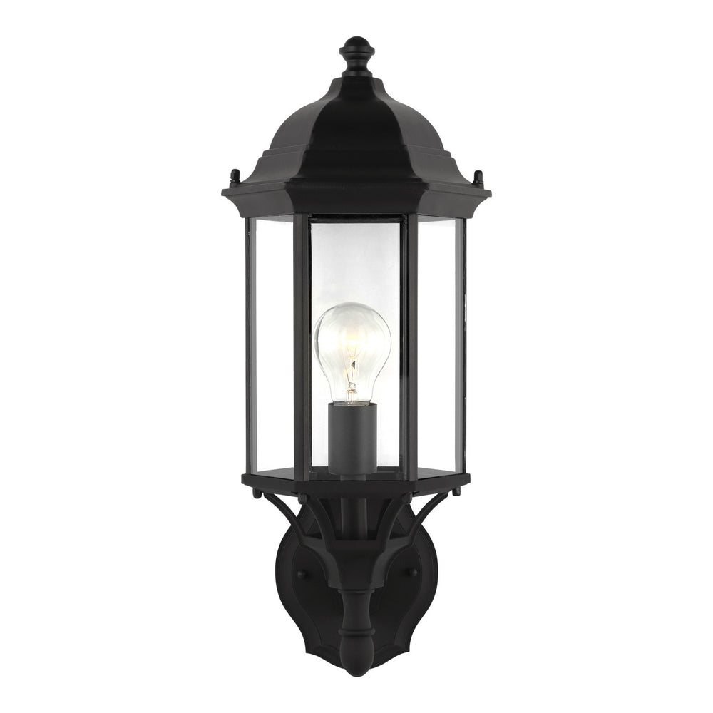 Generation Lighting Canada - One Light Outdoor Wall Lantern - Sevier - Black- Union Lighting Luminaires Decor