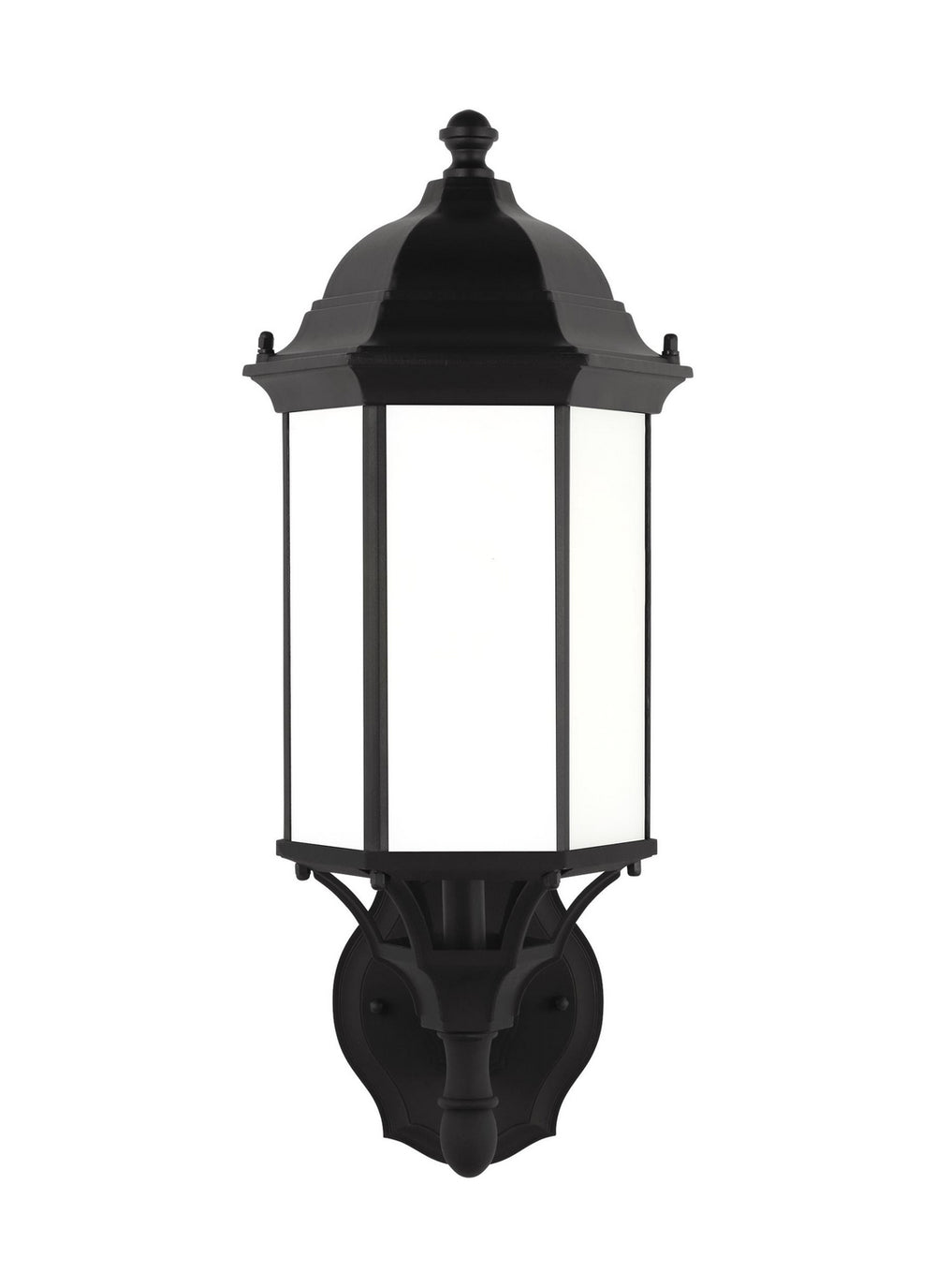 Generation Lighting Canada - One Light Outdoor Wall Lantern - Sevier - Black- Union Lighting Luminaires Decor