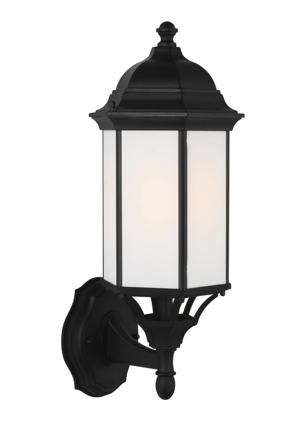 Generation Lighting Canada - One Light Outdoor Wall Lantern - Sevier - Black- Union Lighting Luminaires Decor