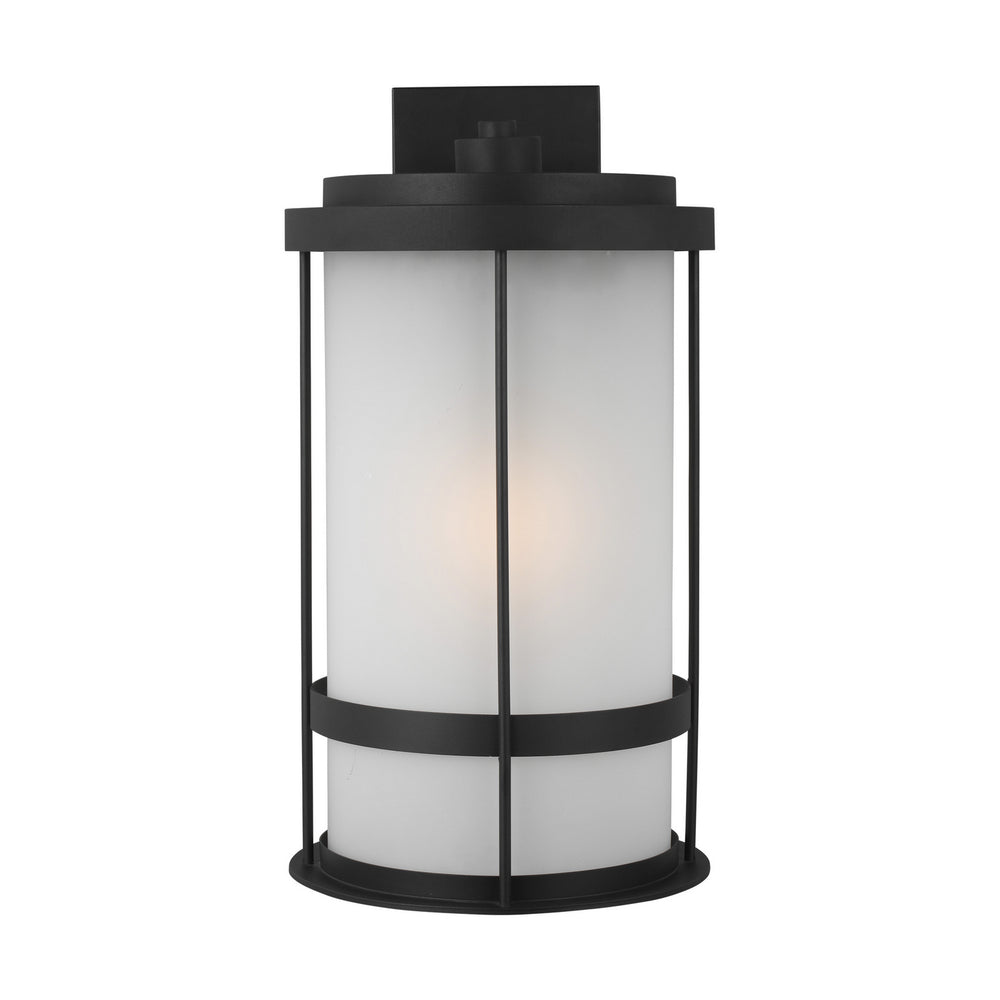 Generation Lighting Canada - One Light Outdoor Wall Lantern - Wilburn - Black- Union Lighting Luminaires Decor