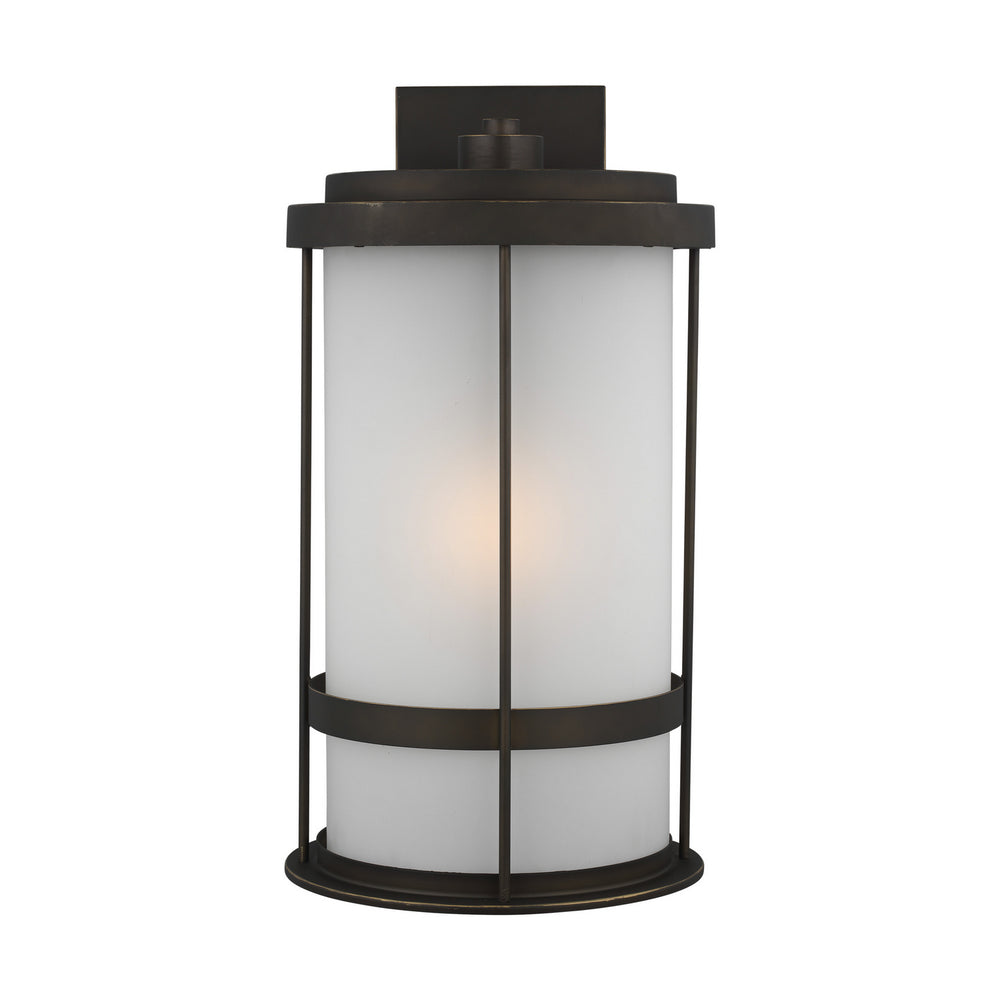 Generation Lighting Canada - One Light Outdoor Wall Lantern - Wilburn - Antique Bronze- Union Lighting Luminaires Decor