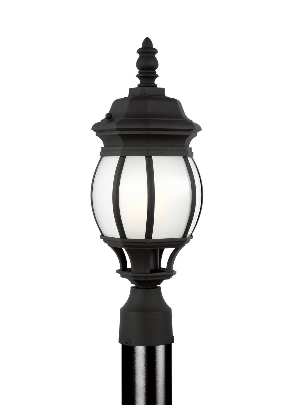 Generation Lighting Canada - One Light Outdoor Post Lantern - Wynfield - Black- Union Lighting Luminaires Decor