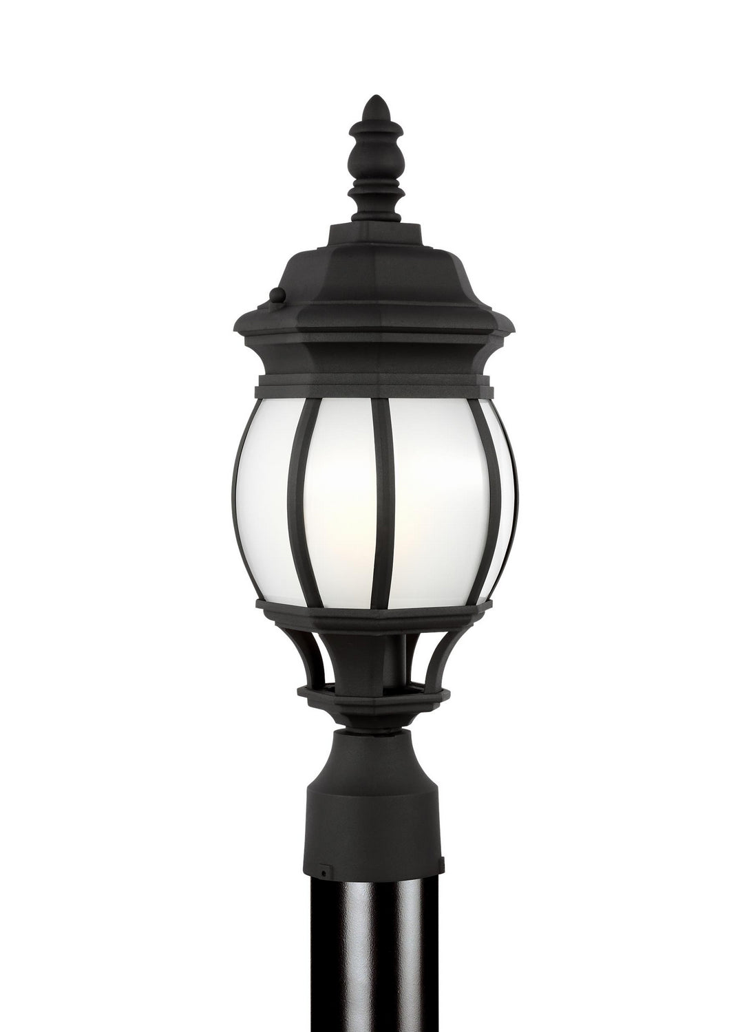 Generation Lighting Canada. - One Light Outdoor Post Lantern - Wynfield - Black- Union Lighting Luminaires Decor