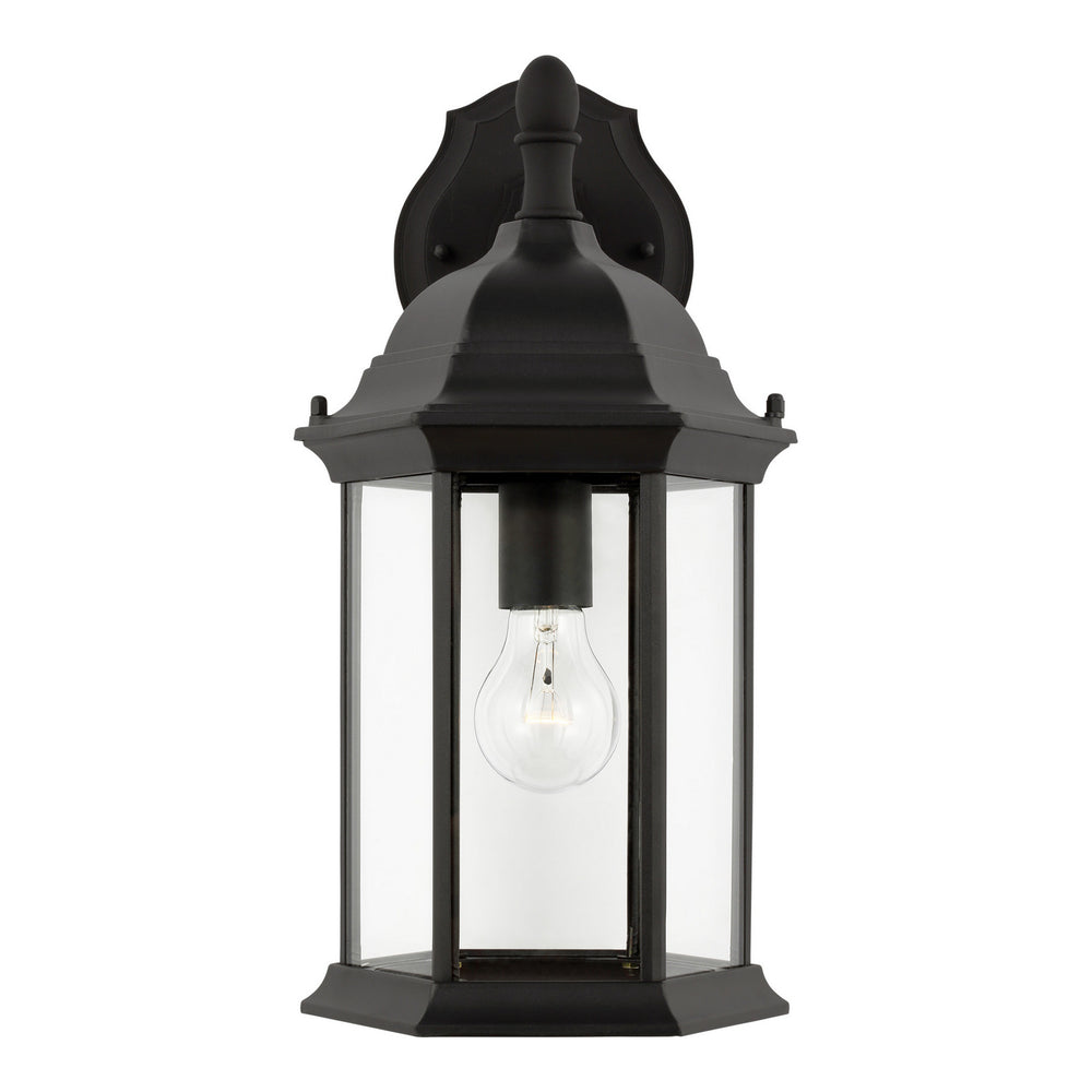 Generation Lighting Canada - One Light Outdoor Wall Lantern - Sevier - Black- Union Lighting Luminaires Decor