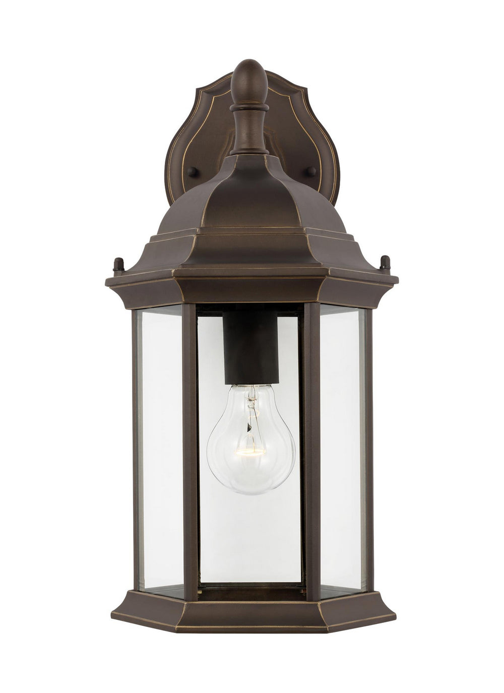 Generation Lighting Canada - One Light Outdoor Wall Lantern - Sevier - Antique Bronze- Union Lighting Luminaires Decor