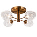 Dainolite Canada - Four Light Semi Flush Mount - Abii - Vintage Bronze- Union Lighting Luminaires Decor