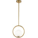 Dainolite Canada - One Light Pendant - Adrienna - Aged Brass- Union Lighting Luminaires Decor