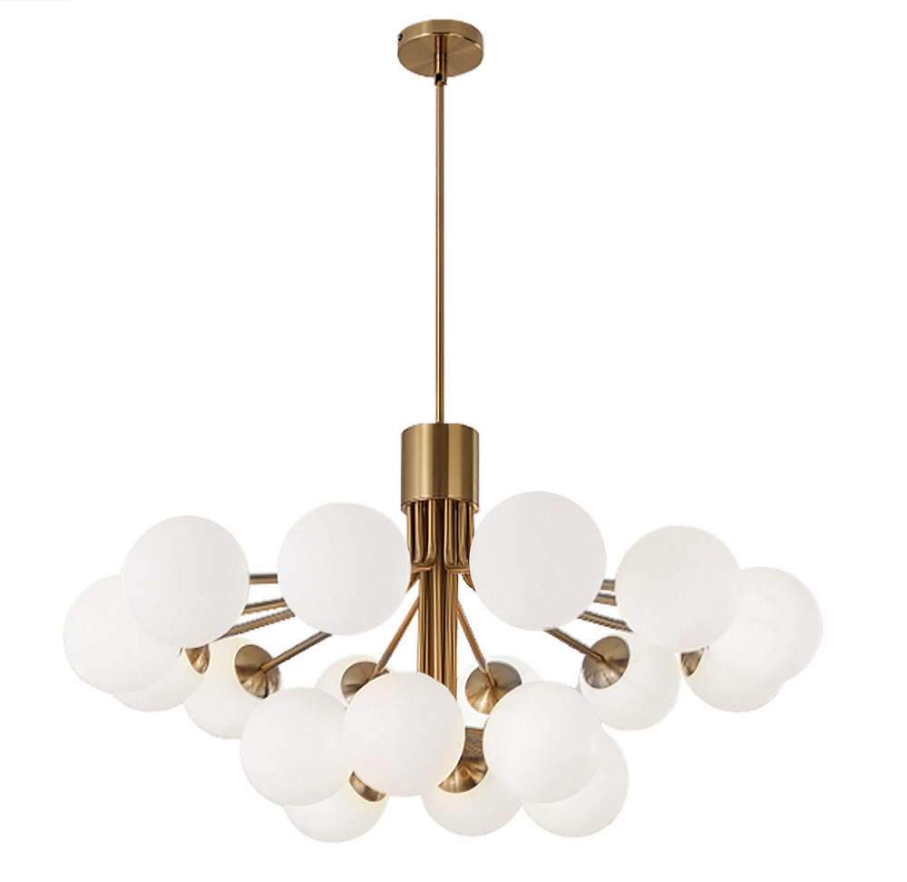 Dainolite Canada - 18 Light Chandelier - Amanda - Aged Brass- Union Lighting Luminaires Decor