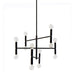 Dainolite Canada - 12 Light Chandelier - Ava - Black- Union Lighting Luminaires Decor