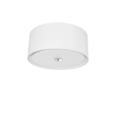 Dainolite Canada - Three Light Flush Mount - Helena - White- Union Lighting Luminaires Decor