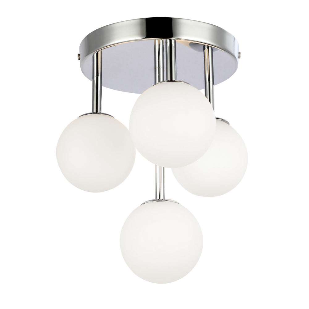 Dainolite Canada - Four Light Flush Mount - Megallan - Polished Chrome- Union Lighting Luminaires Decor