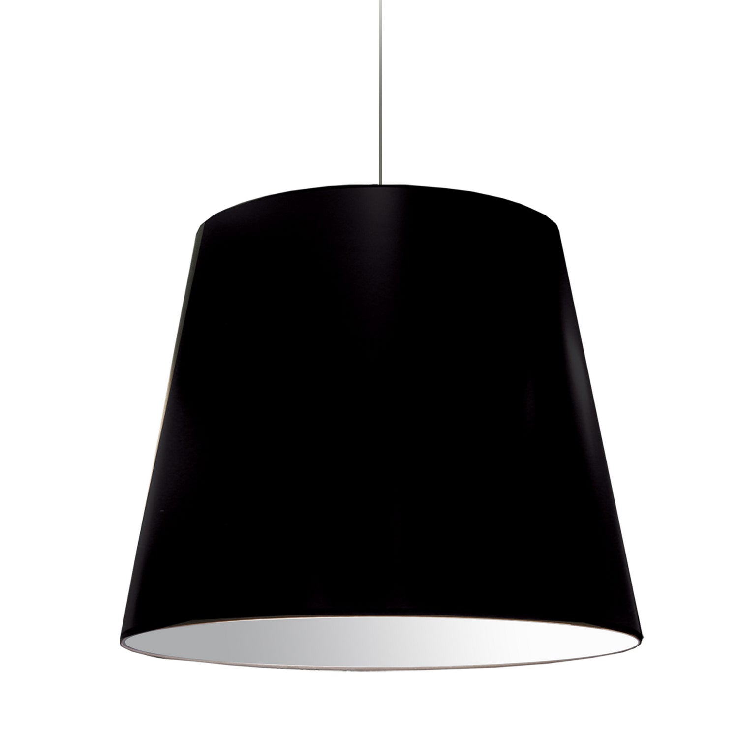 Dainolite Canada - One Light Pendant - Oversized Drum - Black- Union Lighting Luminaires Decor