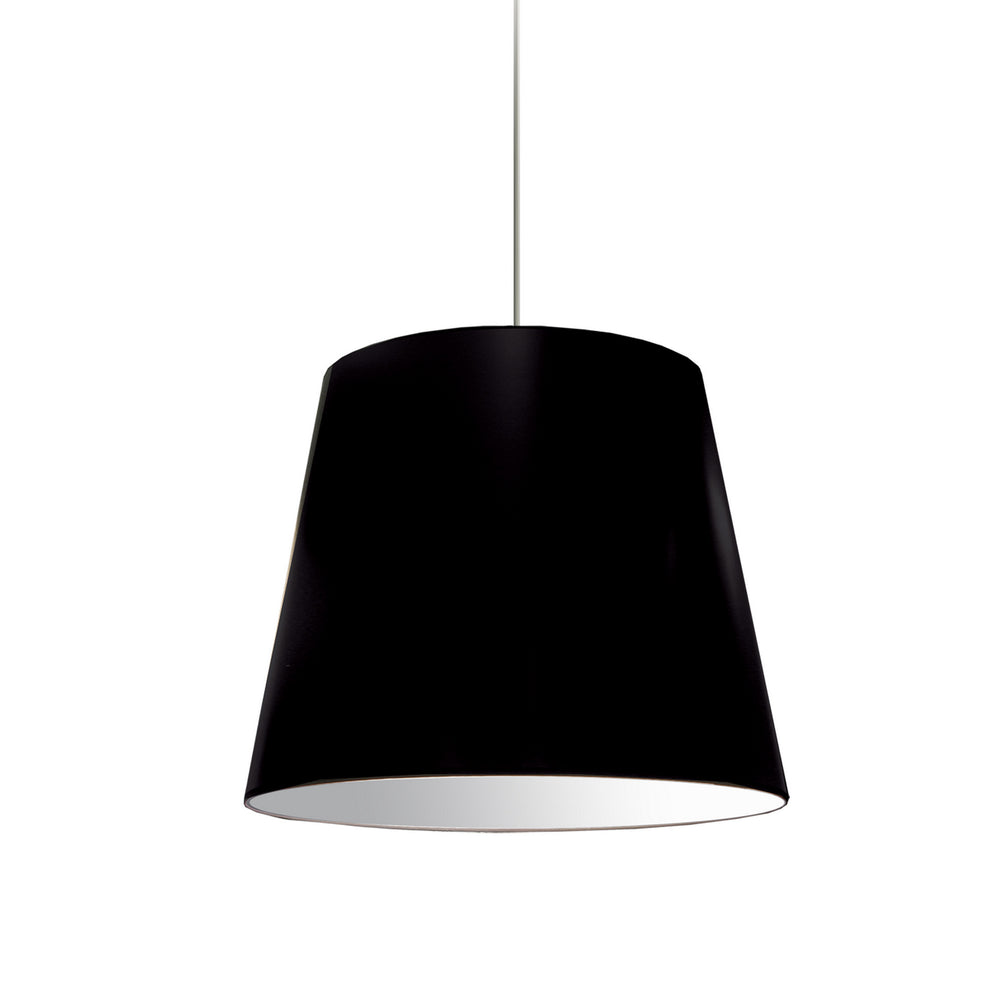 Dainolite Canada - One Light Pendant - Oversized Drum - Black- Union Lighting Luminaires Decor