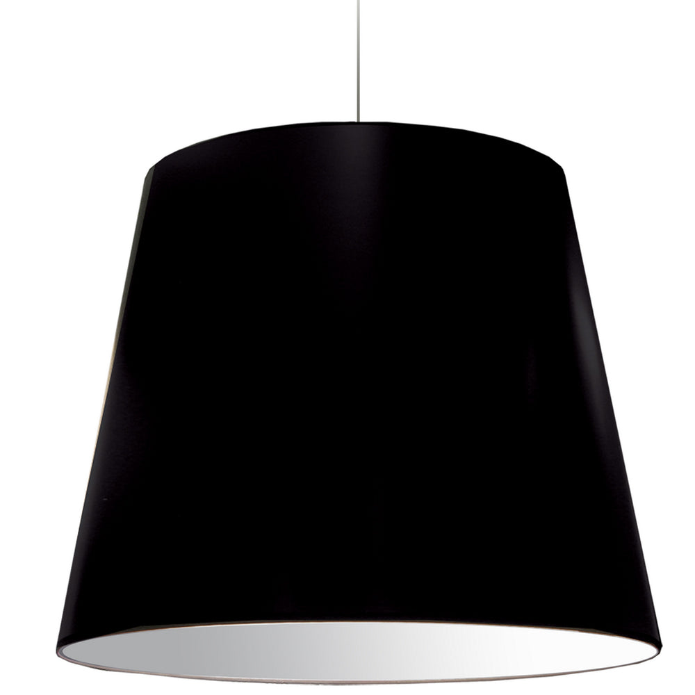 Dainolite Canada - One Light Pendant - Oversized Drum - Black- Union Lighting Luminaires Decor
