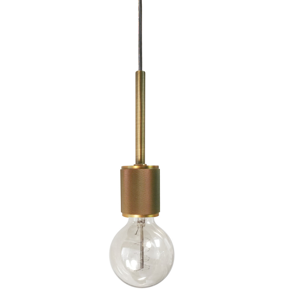 Dainolite Canada - One Light Pendant - Roswell - Aged Brass- Union Lighting Luminaires Decor